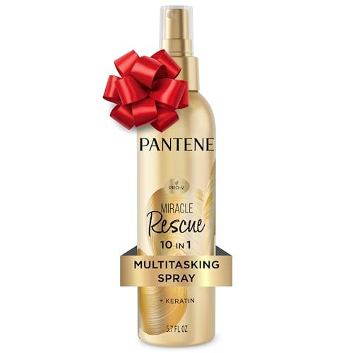 Pantene Miracle Rescue 10in1 Multitasking Spray - Heat Protection, Detangles, Repairs Damaged, Dry Hair, Improves Shine, Leave-In Conditioning Treatment with Keratin and Pro-Vitamin B5, 5.7 oz | Amazon (US)