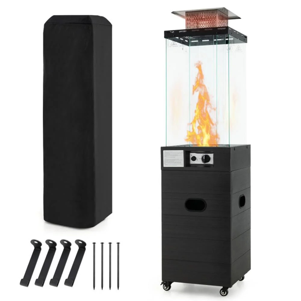Spaco 40000 BTU Patio Heater Outdoor Propane Gas Heater with Cover and Wheels, Outdoor Heater for... | Walmart (US)