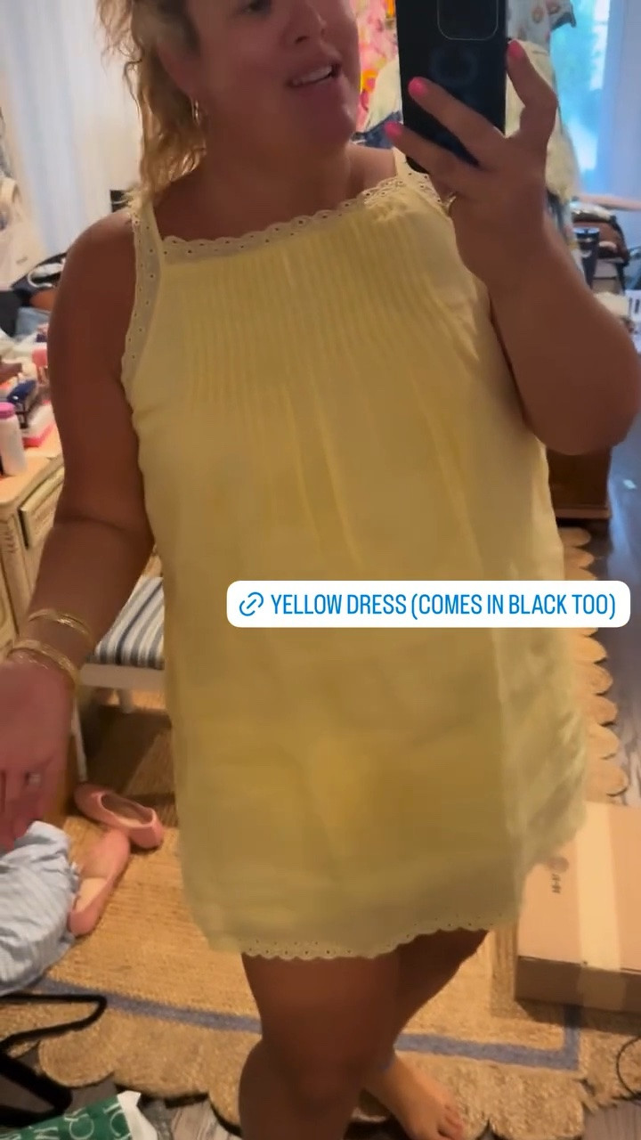 How cute is this yellow dress?!