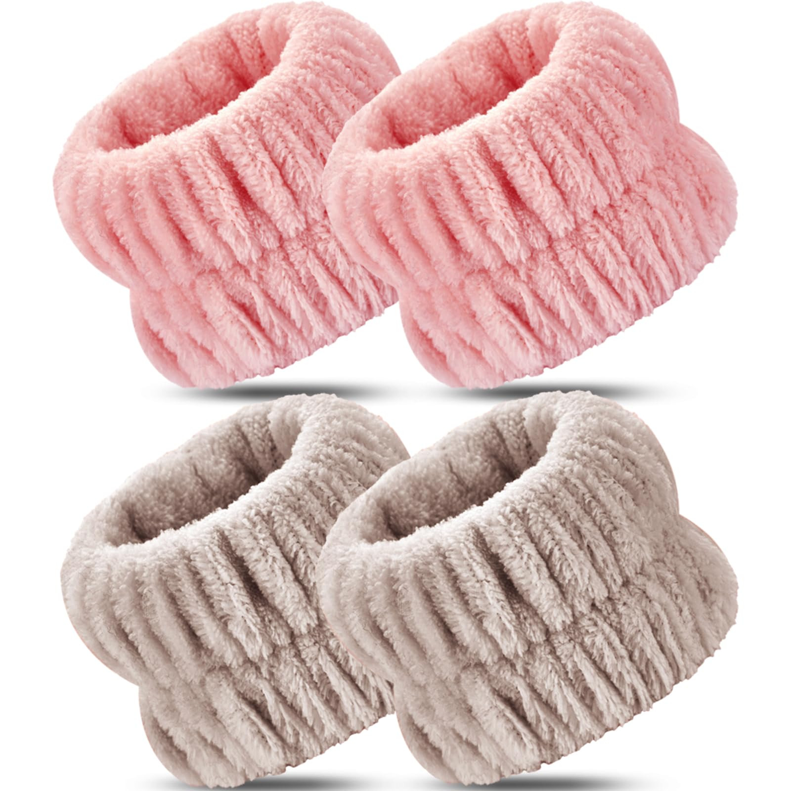 Spa Wristbands - 4pcs Absorbent Arm Towels for Face Washing, Suitable for Women and Men | Amazon (US)
