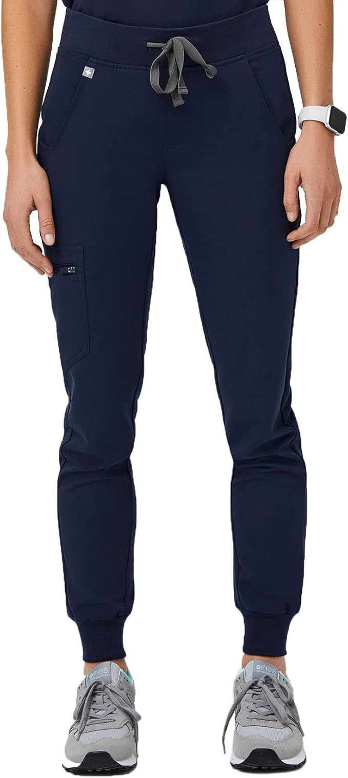 FIGS Zamora Jogger Style Scrub Pants for Women - Slim Fit, Anti-Wrinkle Medical Scrub Pants | Amazon (US)