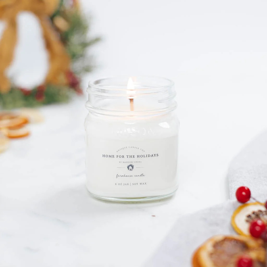 Home for the Holidays by Madison Vining 8 oz candle | Antique Candle Co.