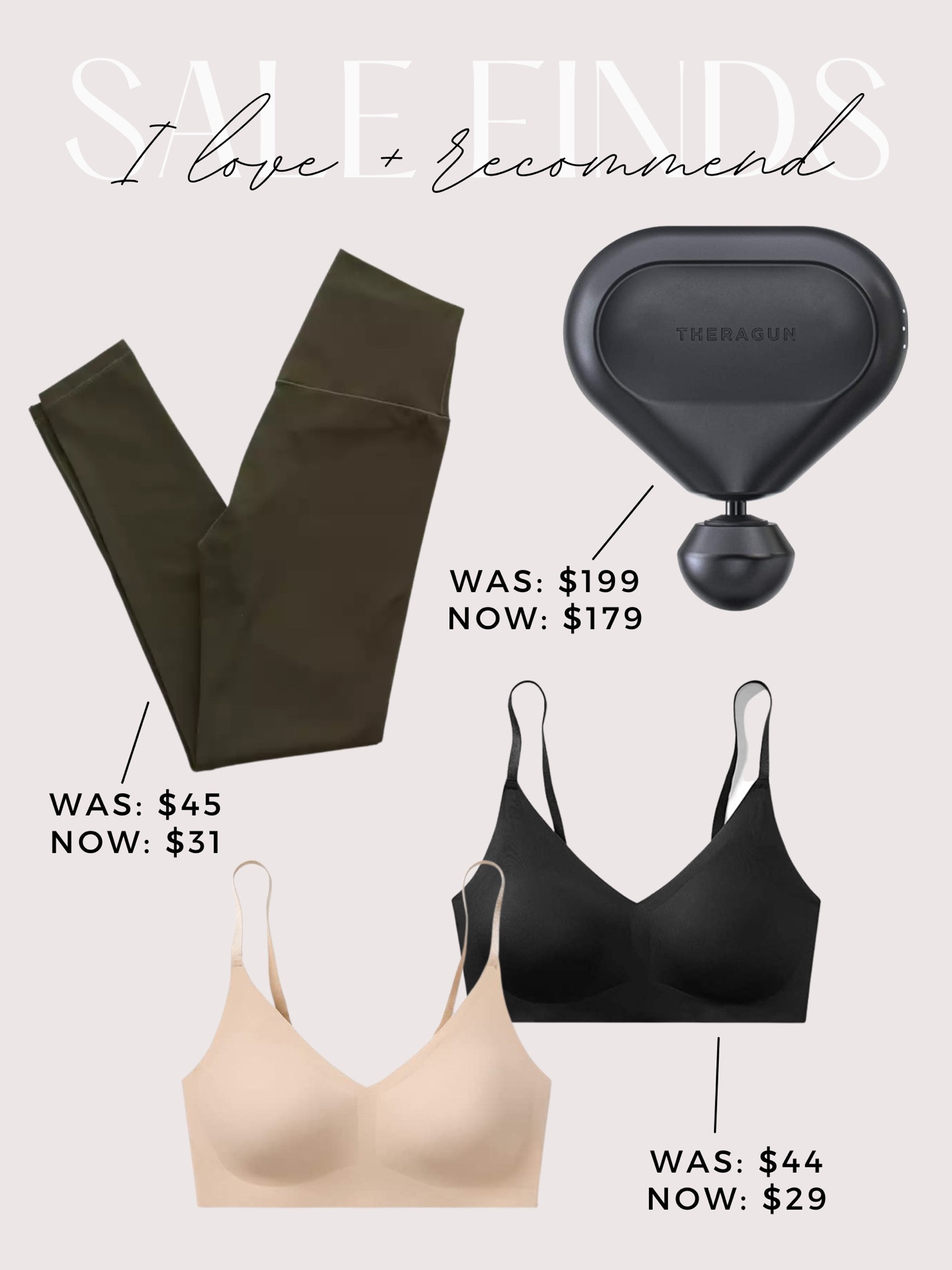 Sale finds - best of sale today - daily sale finds - classic finds aerie leggings - true&co bra - mini theragun 

#LTKSeasonal #LTKGiftGuide #LTKsalealert