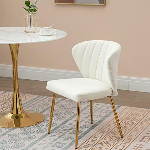 MOJAY Velvet Dining Chairs, Mid Century Modern Reception Chairs, Upholstered Accent Living Room C... | Amazon (US)