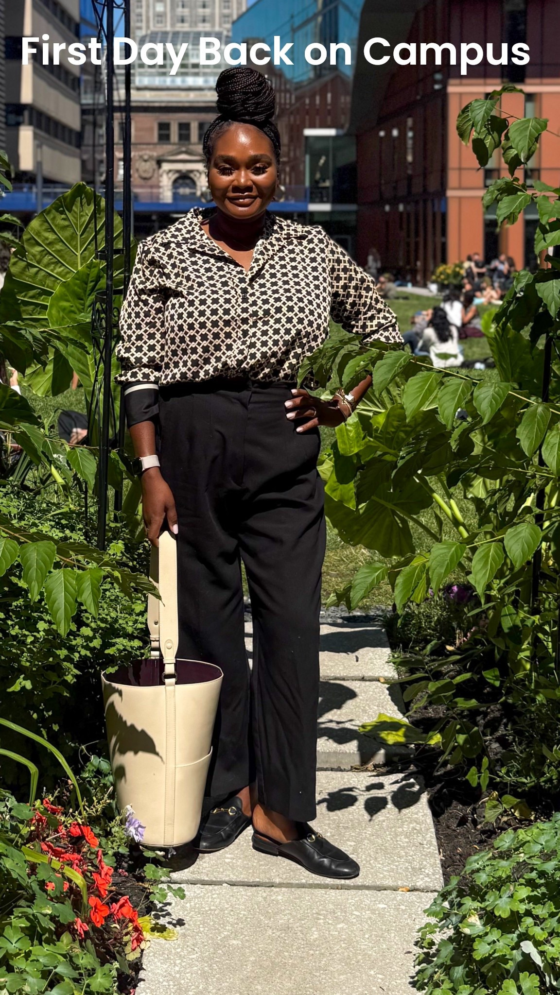 First day back on campus ✨
Back in professor mode and feeling grounded in style that’s equal parts polished and comfortable. Today’s look: a patterned button-up tucked into high-waisted trousers, finished with loafers for easy walking between classes. My favorite oversized tote keeps everything I need for teaching days in one place.

Back-to-school season isn’t just for students—it’s for us too. Linking this look and some campus-ready staples I swear by for long days of teaching and meetings.

#LTKWorkwear #LTKStyleTip #LTKItBag