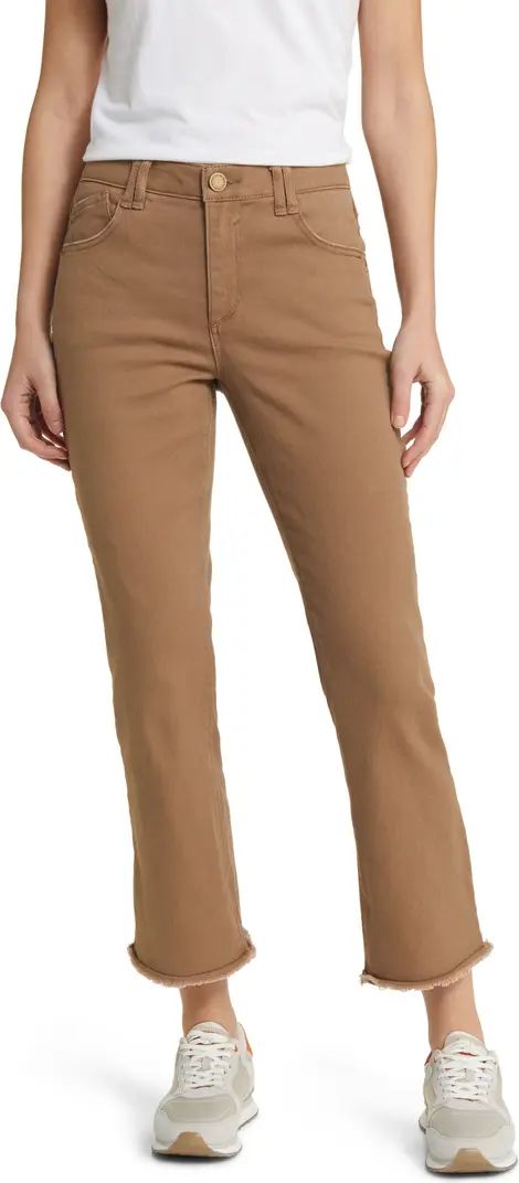 Wit & Wisdom 'Ab'Solution Frayed High Waist Ankle Flare Jeans | Nordstrom | Nordstrom