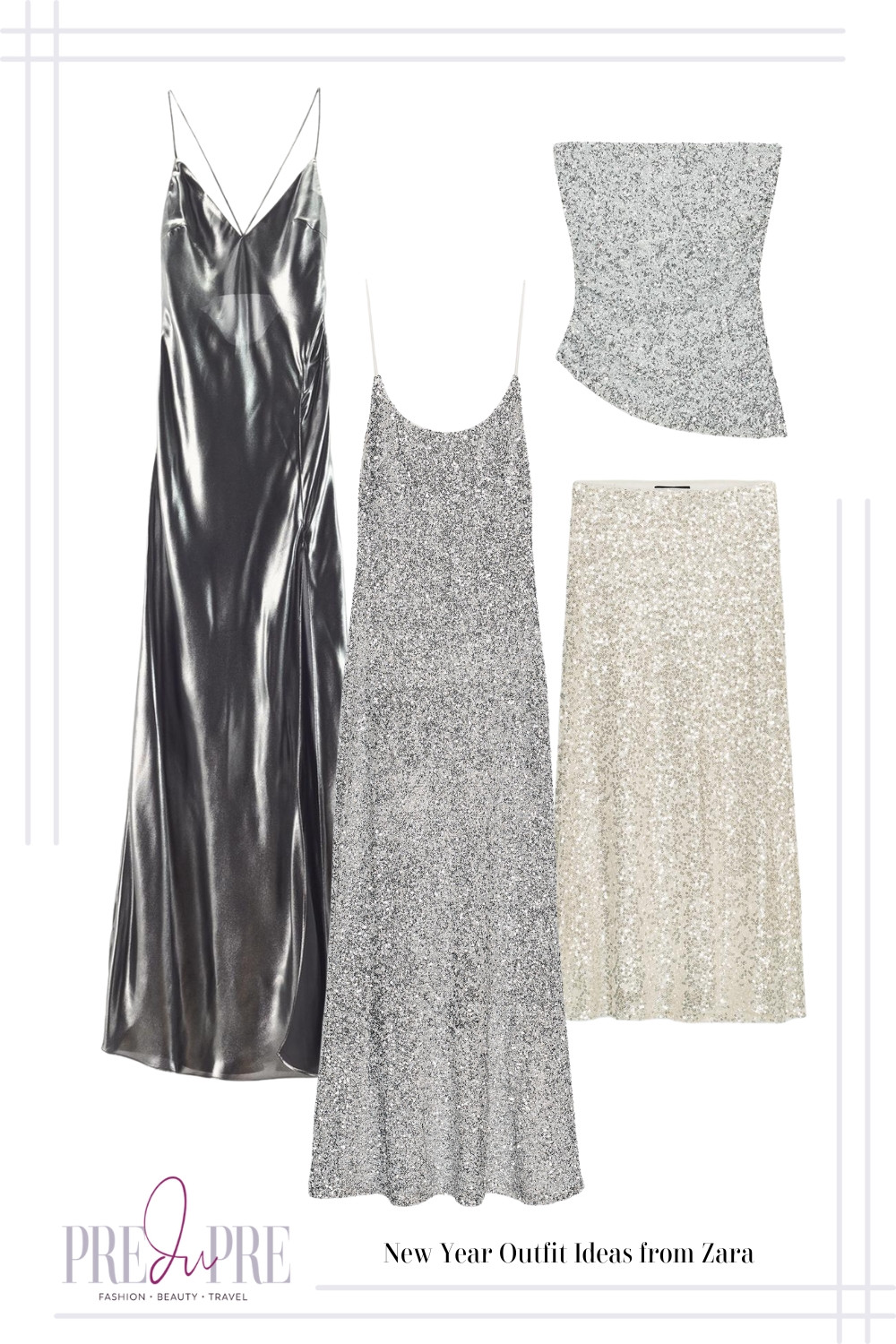 Sparkle your way into the New Year with these dazzling outfit ideas! Whether you choose a classic silver sequin slip dress, a glamorous metallic silver bias-cut gown, or mix and match separates like a sequin bustier and sequin midi skirt, we have your inspired New Year's Eve look covered. These options are perfect for making a stylish statement and celebrating in true Predupre fashion. Shop these glittering pieces now before they sell out!

#newyearseve #nyeoutfit #sequindress #partylook #holidayglam #silverdress #sparkle #preduprestyle #fashioninspiration #metallic 

 #LTKSeasonal #LTKParties #LTKStyleTip