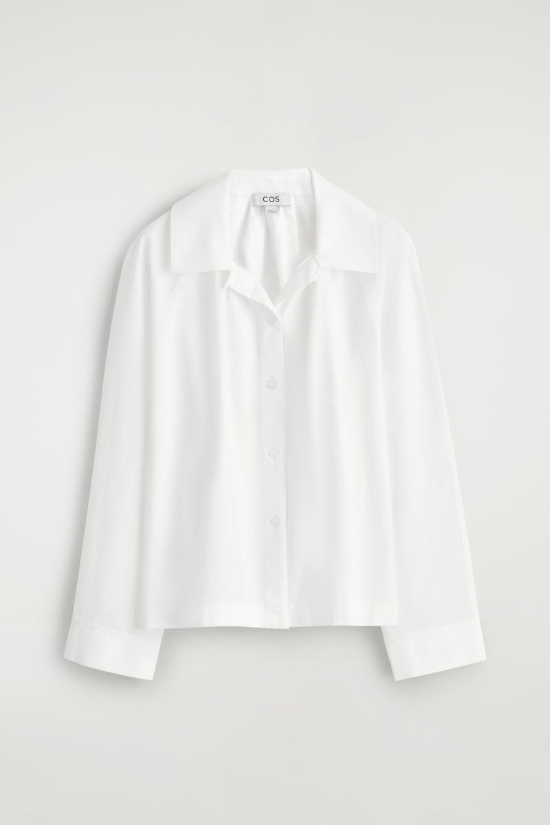 Gathered Pima Cotton Shirt | COS UK