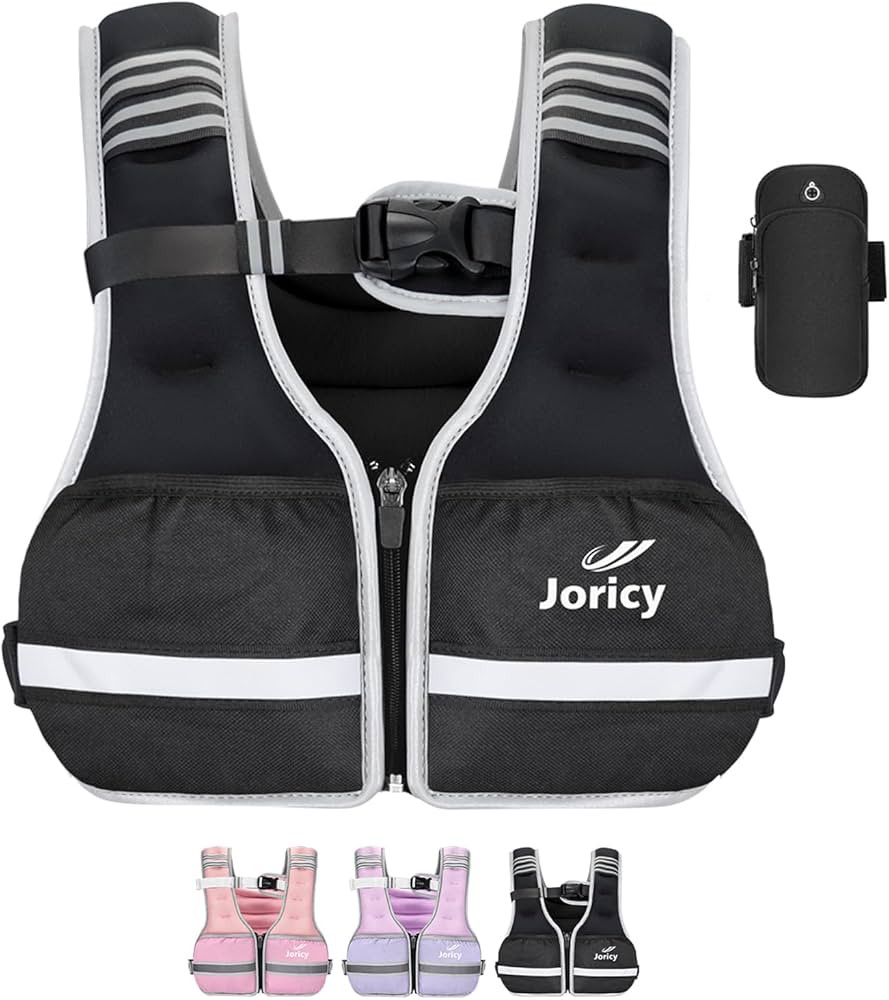 Weighted Vest Woman Men 6lb 8lb 10lb 12lb 14lb 16lb 20lb 25lb 30lb Weight Vest Zipper Front Rucki... | Amazon (US)
