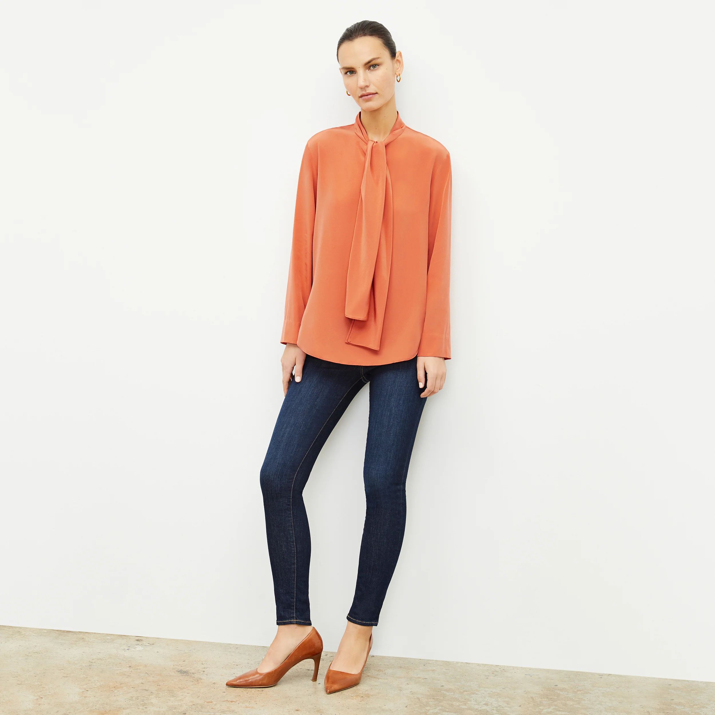 The Darcy Top - Washable Silk | MM LaFleur