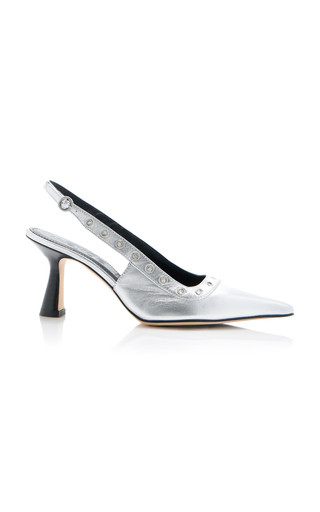 Isotta Metallic Leather Slingback Pumps | Moda Operandi (Global)