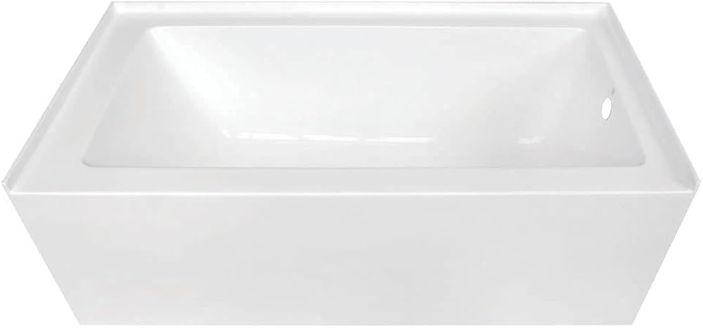 KINGSTON BRASS VTDE603122R 60-Inch Contemporary Alcove Acrylic Bathtub with Right Hand Drain and ... | Amazon (US)