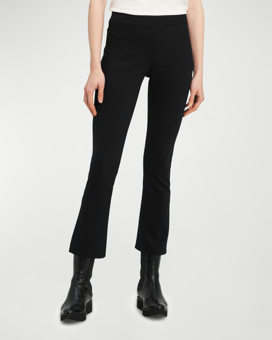 Theory Slim Cropped Scuba Kick Pants | Neiman Marcus