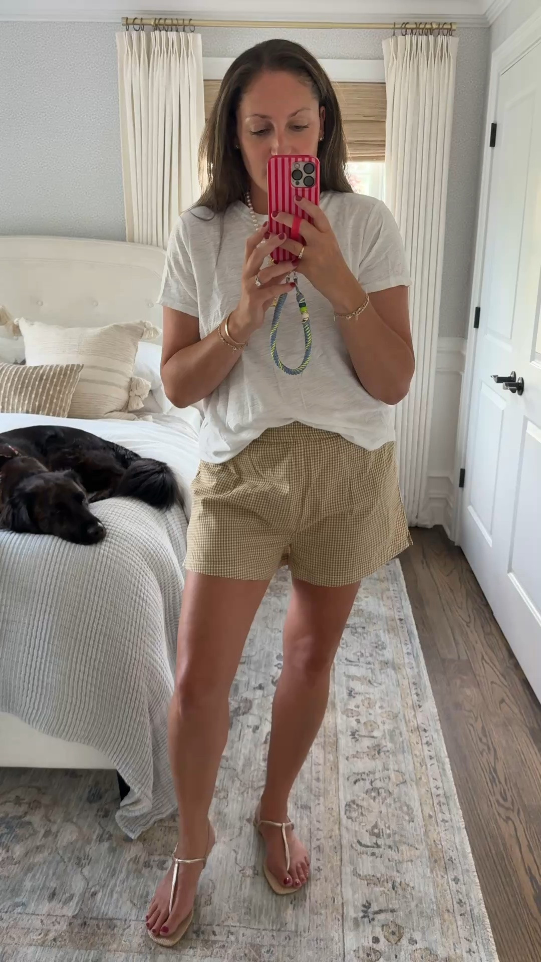 Love these shorts so much that I own them in several patterns! True to size and perfect for summer. Easy to dress up or down! Also wearing a go-to basic tee and the most fun statement necklace ☀️

#LTKootd #LTKvlog #LTKdayinmylife