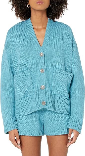 The Drop Women's Brigitte Chunky Button Front Pocket Ribbed Cardigan | Amazon (US)