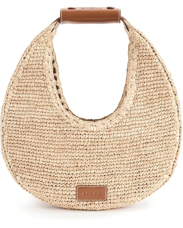 STAUD Women's Moon Raffia Tote Bag | Amazon (US)
