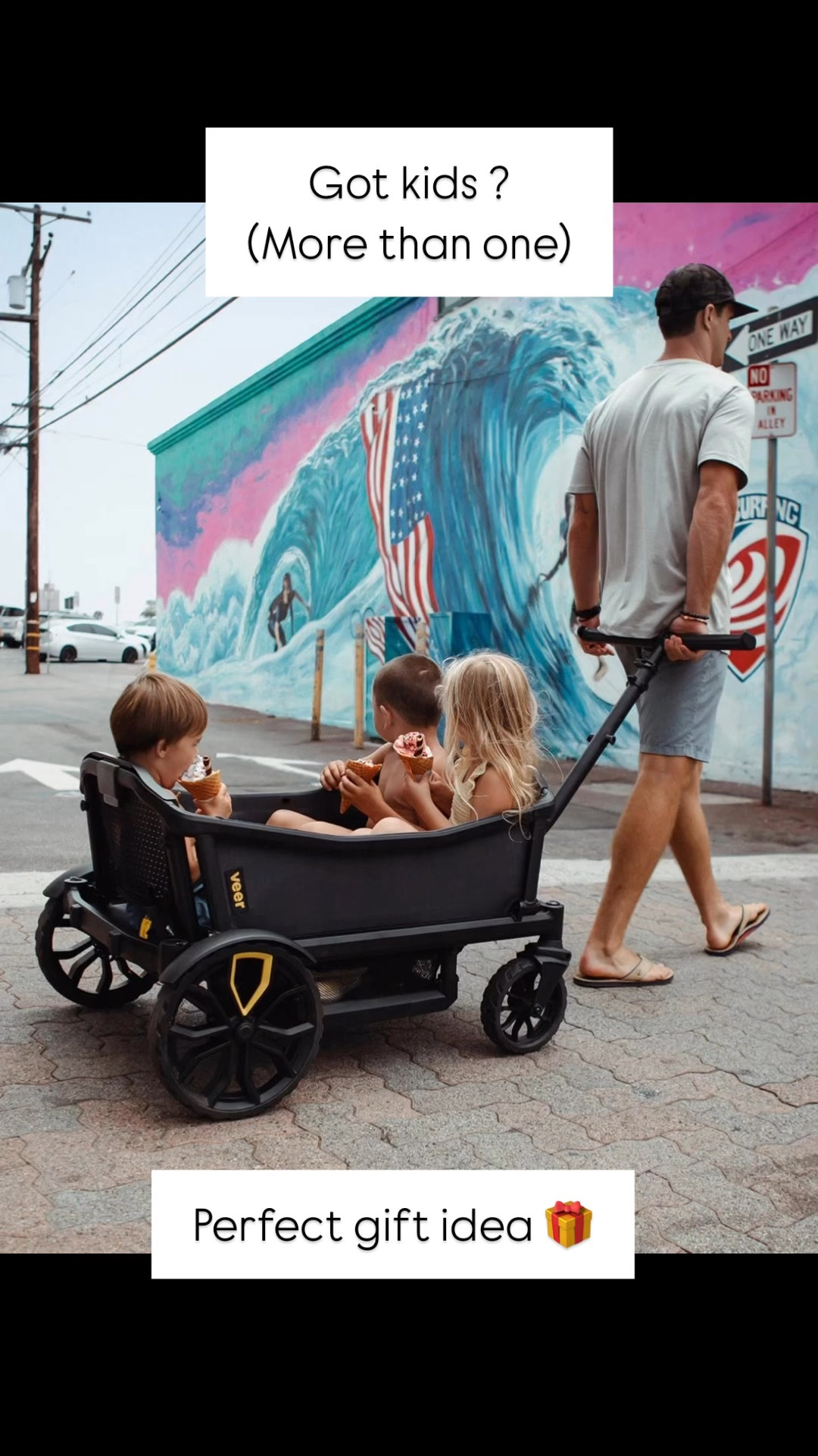 Lighter than a double stroller, this will accommodate 4 kids up to 500 lbs. 2 seater also linked.
Great on all terrains including the beach! And washes off when the kids finish their ice creams 💦
🎅🏻🤶🏻🎁 great gift from Mimi 
Veer wagon 

#LTKFamily #LTKTravel #LTKGiftGuide