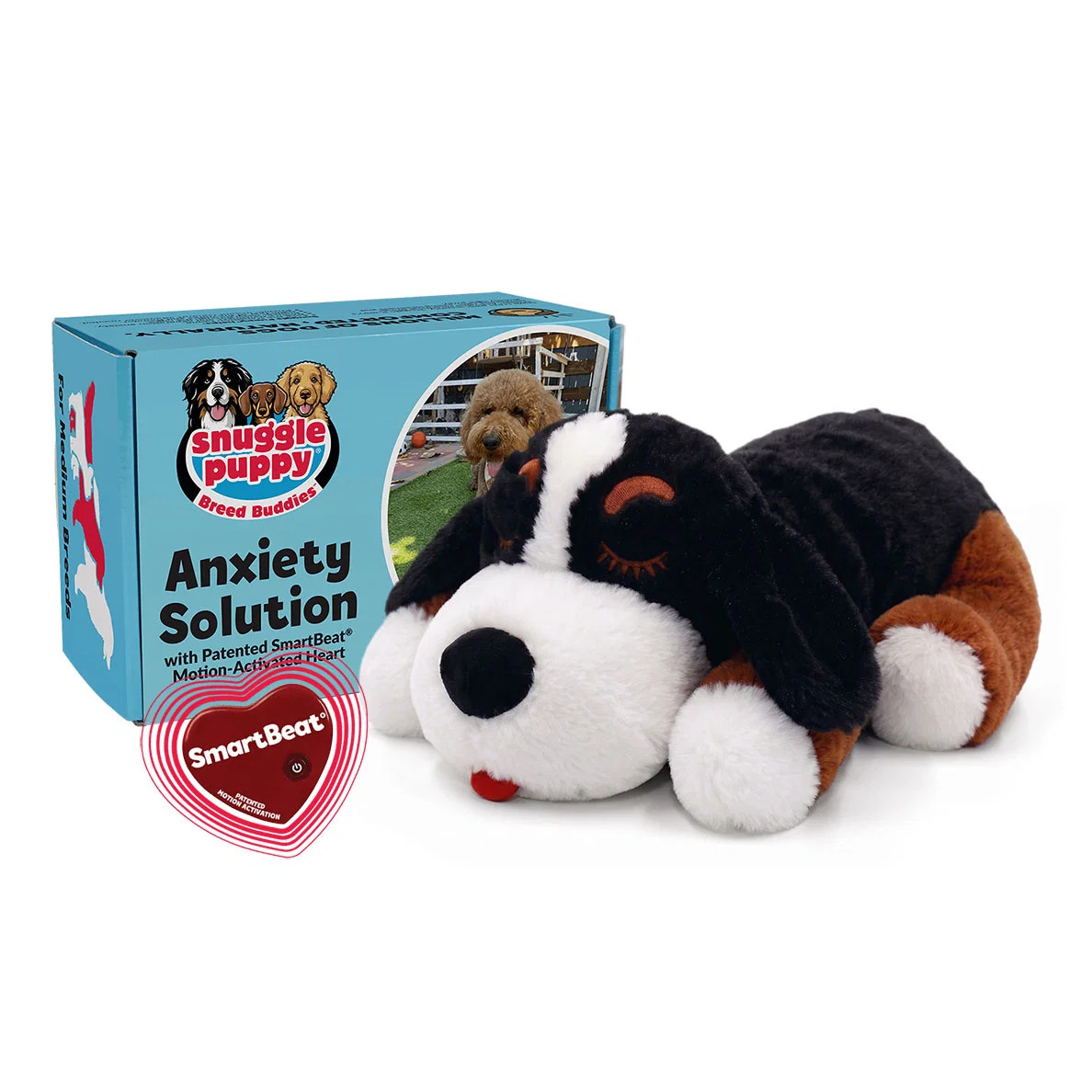 Snuggle Puppy\u00ae Bernese Mountain Dog - Heartbeat Breed Buddy | Snuggle Puppy