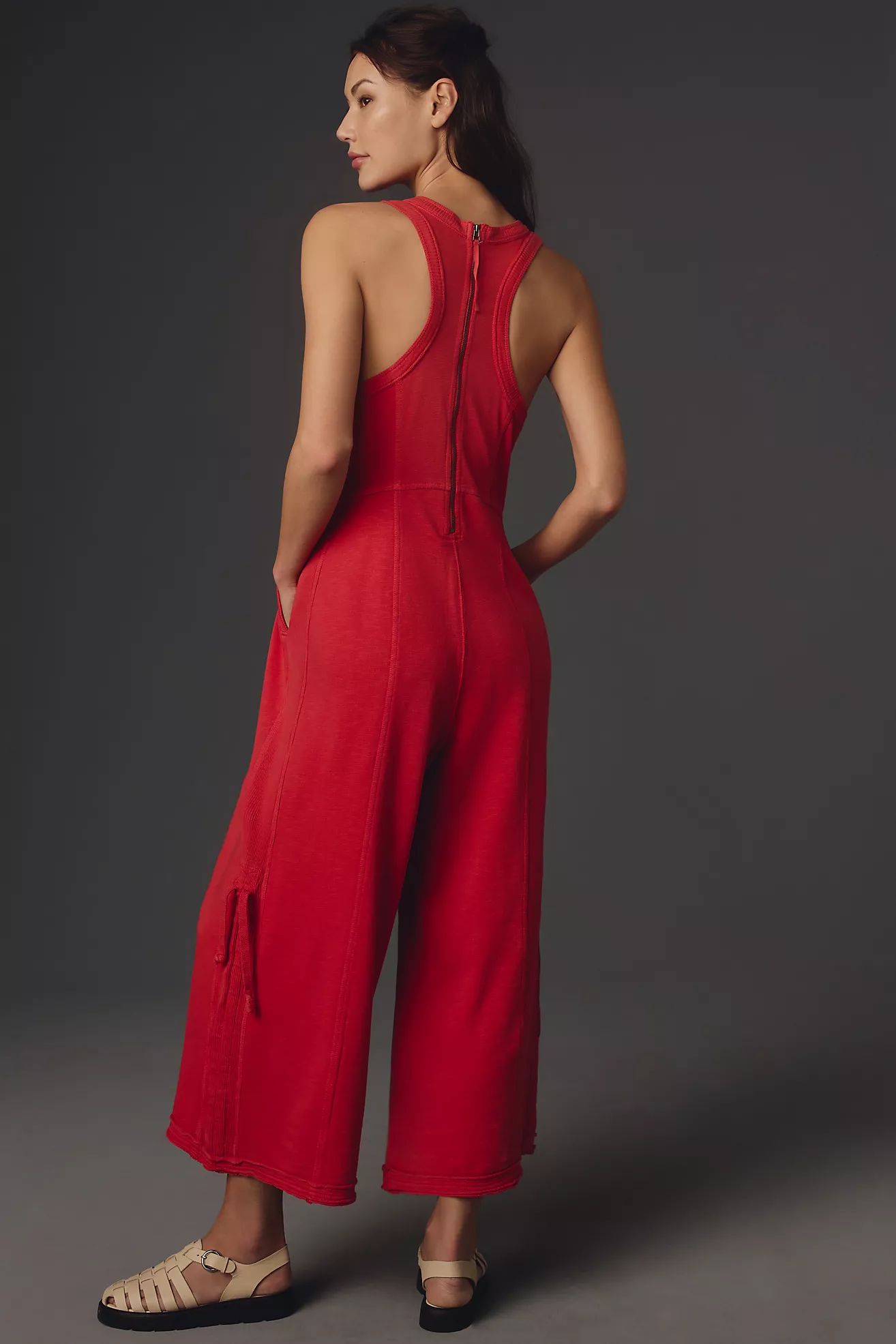 Daily Practice by Anthropologie Move Freely Seamed Wide-Leg Jumpsuit | Anthropologie (US)