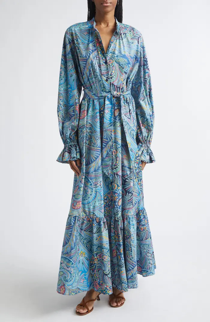 Paisley Long Sleeve Maxi Dress | Nordstrom