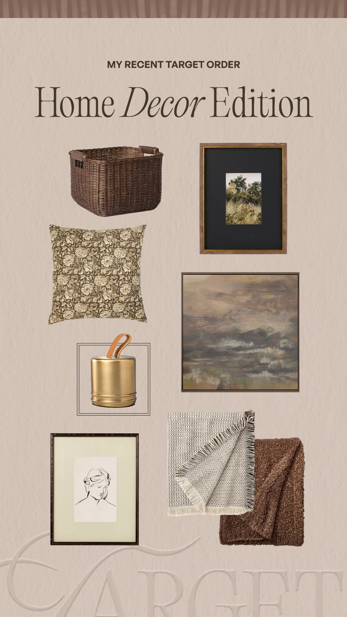 My recent target order🤎 using most of this in our mudroom that we just got wallpapered and are finishing up with week #home #target 

#LTKHome #LTKStyleTip