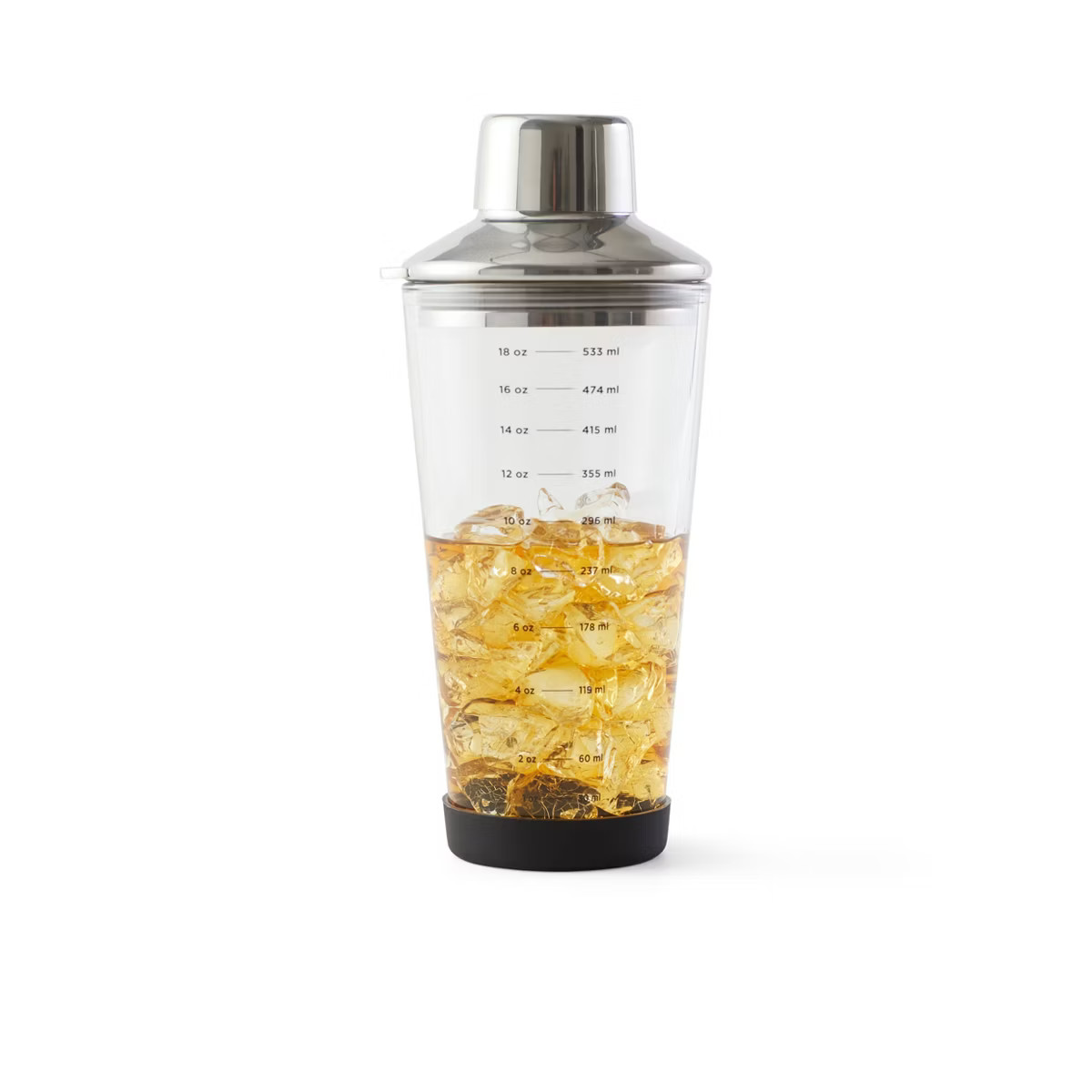 Houdini 18oz Glass Cocktail Shaker: Clear, Nonslip Base, Dishwasher-Safe, 9" Height, 18oz Capacit... | Target