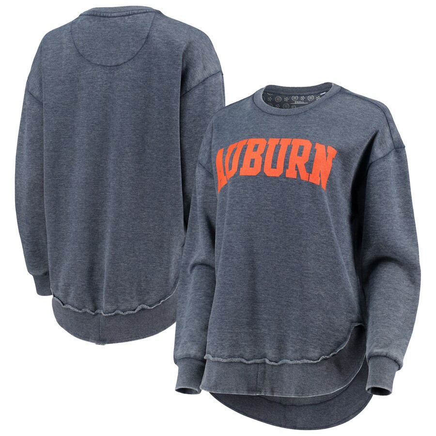 Auburn Tigers Pressbox Women's Vintage Wash Pullover Sweatshirt - Navy | Fanatics