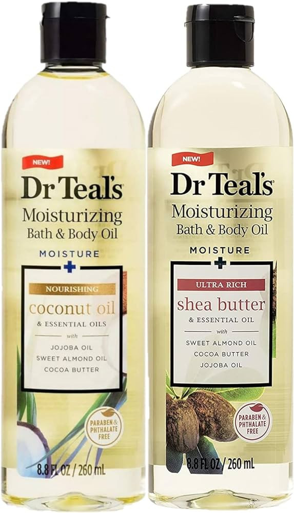 Dr Teal's Bath & Body Oil Variety Gift Set (2 Pack, 8.8oz Ea.) - Ultra Rich Shea Butter & Nourish... | Amazon (US)