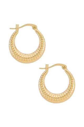 Mini Hoop in Gold | Revolve Clothing (Global)