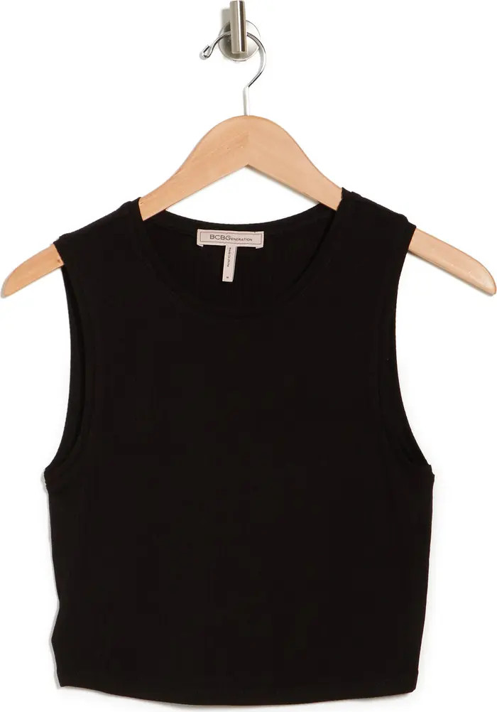 BCBGeneration Ribbed Crop Muscle Tank Top | Nordstromrack | Nordstrom Rack