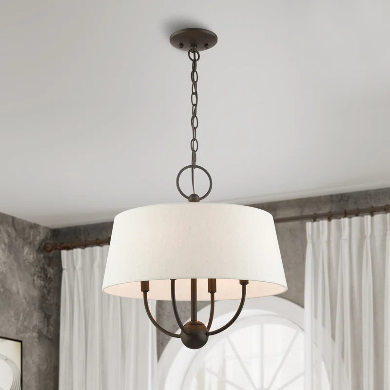 Joss & Main Desra 4 - Light Shaded Drum Pendant & Reviews | Wayfair | Wayfair North America