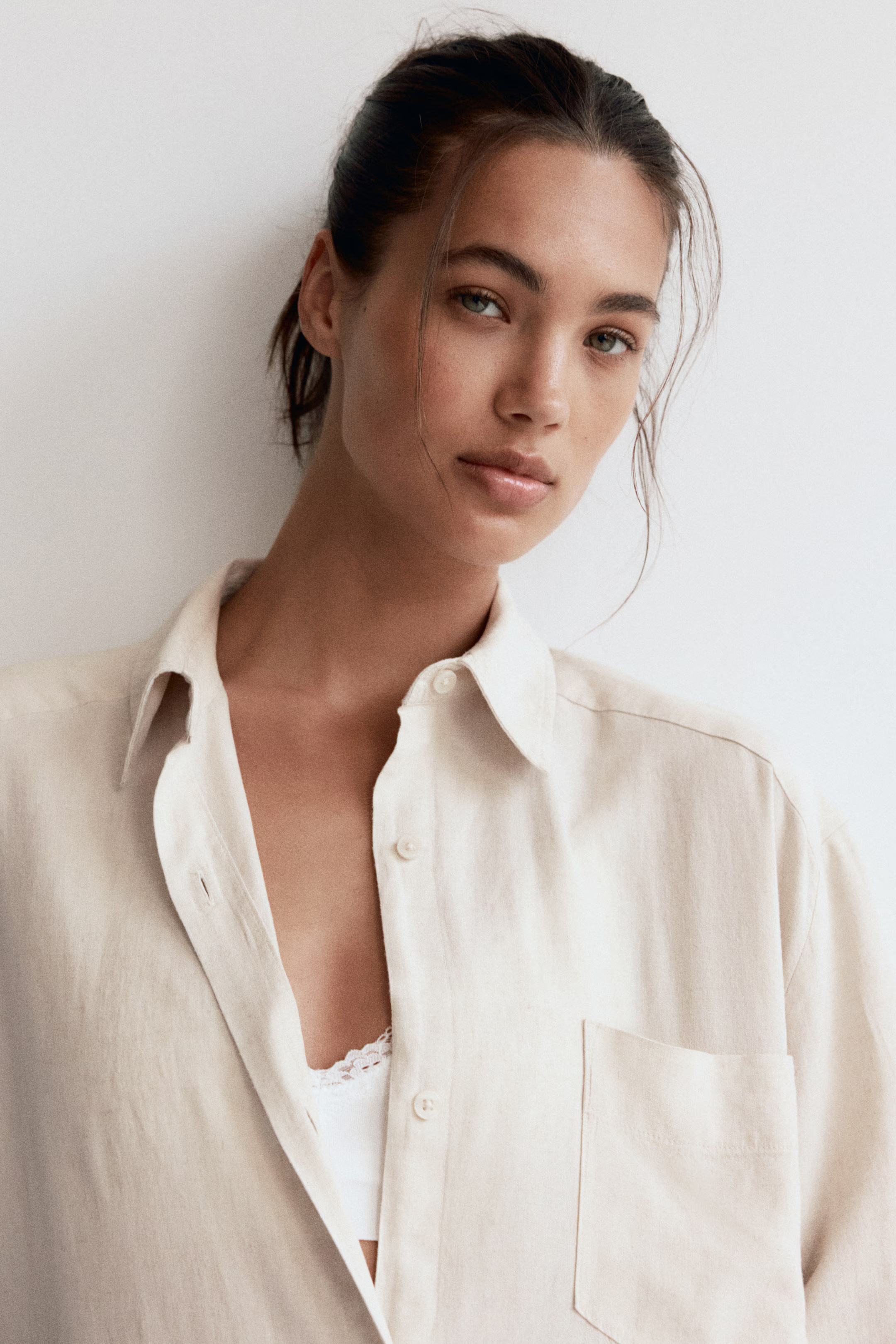 Chemisier in misto lino | H&M (FR, IT, ES, PT, BE)