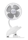 Dreambaby Portable USB Rechargeable Clip-On Stroller Fan - with Breeze Mode - White - Model L2348 | Amazon (US)
