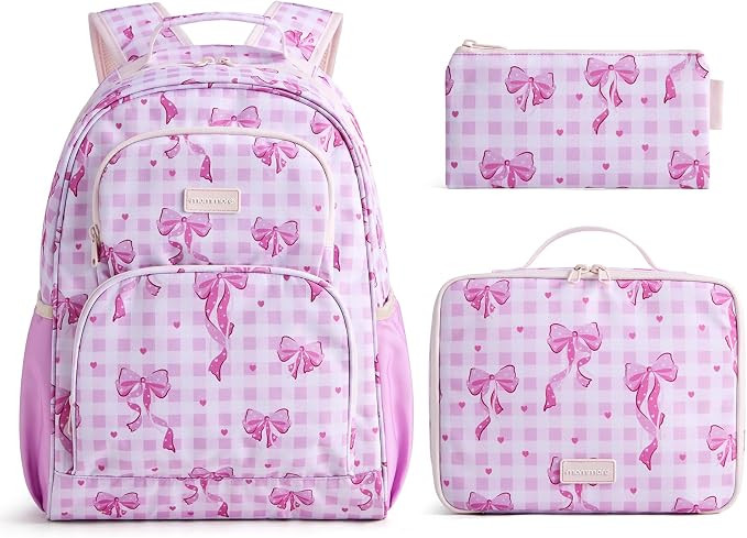 mommore Kids Backpack Set Elementary Primary School Bag Boys Girls 7-10 | 3PCS, 23L Large Capacit... | Amazon (US)