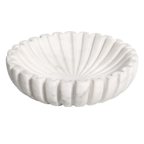 White Marbled Ribbed Bowl, Small




	
		
		
			
				5
			
			
				(
				3
				) | At Home