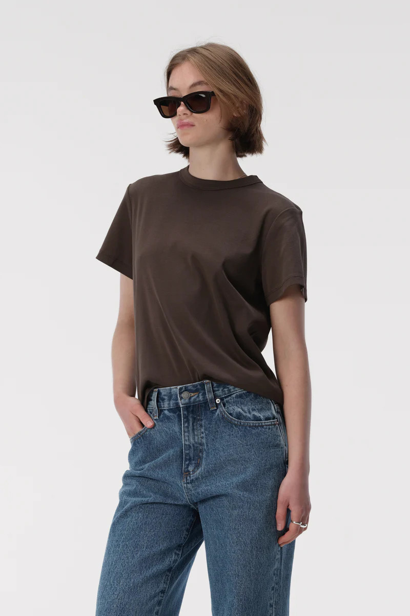 Zoe Tee Chocolate | Elka Collective