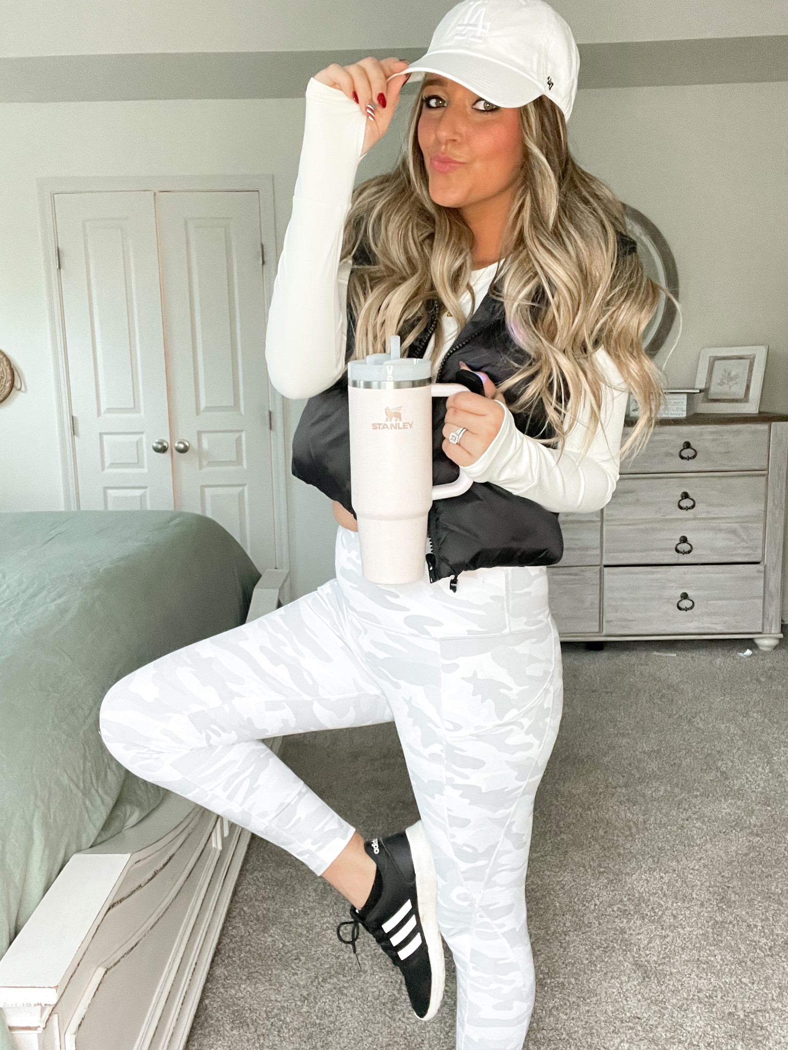 Casual winter wear also know as my everyday wear?! ❄️ My whole entire outfit is from Amazon! I am loving this cropped puffer vest with my white camo leggings! It’s the perfect outfit for running errands or hitting the gym. I give this one a 10/10 ladies! Shop my entire outfit on my LTK account found in my bio! 

#amazonfinds #amazonfashion #amazonmusthaves #amazoninfluencer #pufferjacket #camoleggings #stanleycup #momfashion #momootd #boymom #sahmlife #sahmstyle #winterfashion #winterootd #casualstyle

#LTKstyletip #LTKSeasonal #LTKunder50
