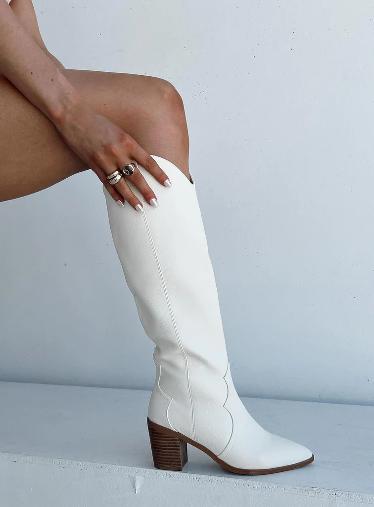 Billini Novena Boot Off White | Princess Polly US