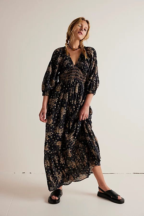 Golden Hour Maxi Dress by Free People, Black Combo, XS | Free People (Global - UK&FR Excluded)