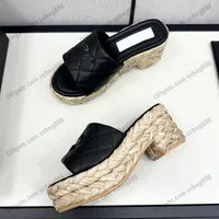 Save Big on Bulk Chunky Platform Heels Sandals Sheepskin Woven Sandals Chunky Platform Heels 7.5c... | DHGate