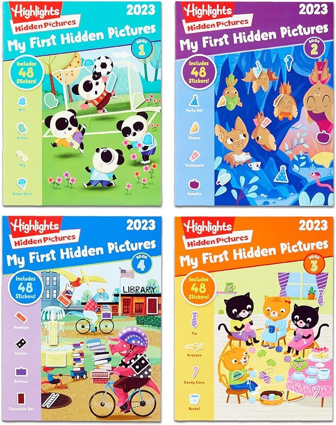 Highlights My First Hidden Pictures 2023 Activity Books for Little Kids Ages 3-6 - 4-Book Set of ... | Amazon (US)
