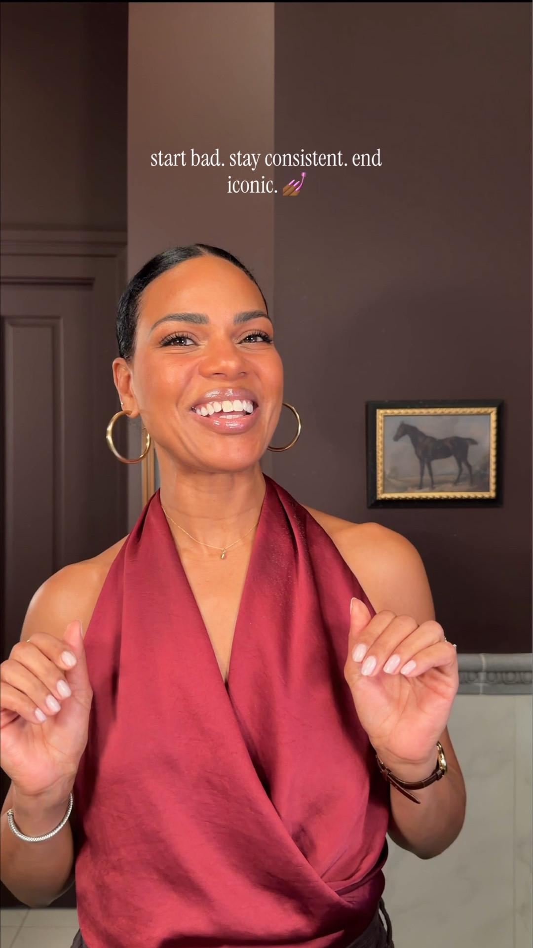 Just getting ready and giving unsolicited advice to my younger self, as one does 😌 Also yes, the Drunk Elephant Protini Polypeptide cream is the MVP under makeup. Peptides, plumpness, supports collagen production, all the good stuff… for younger me and 50’s me. :)

#LTKOver40 #LTKBeauty