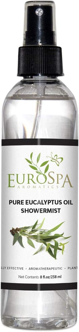 EuroSpa Aromatics Pure Eucalyptus Oil ShowerMist and Steam Room Spray, All-Natural Premium Aromat... | Amazon (US)