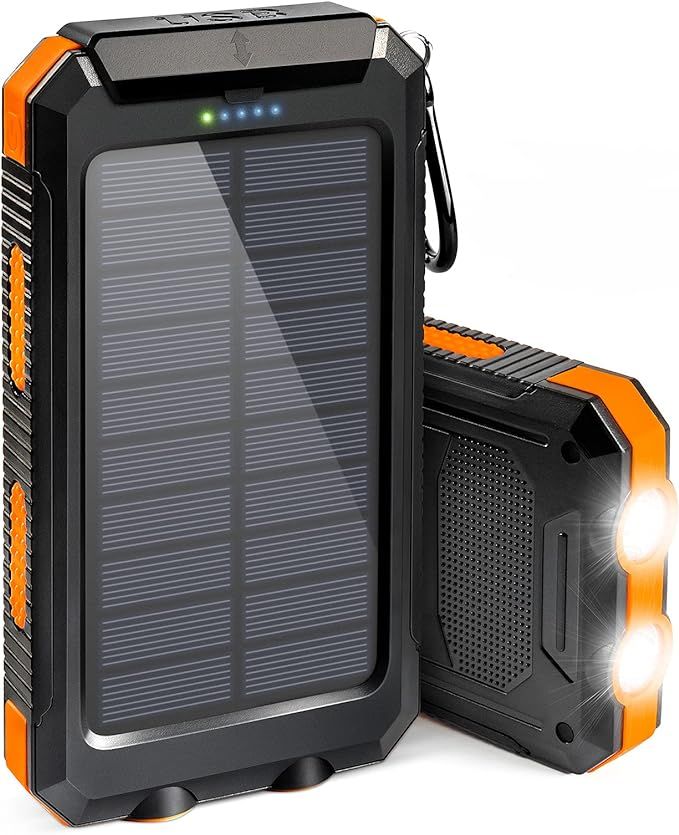Solar Phone Charger 20000mAh, Suscell Portable Solar Power Bank for Cell Phone Camping External B... | Amazon (US)