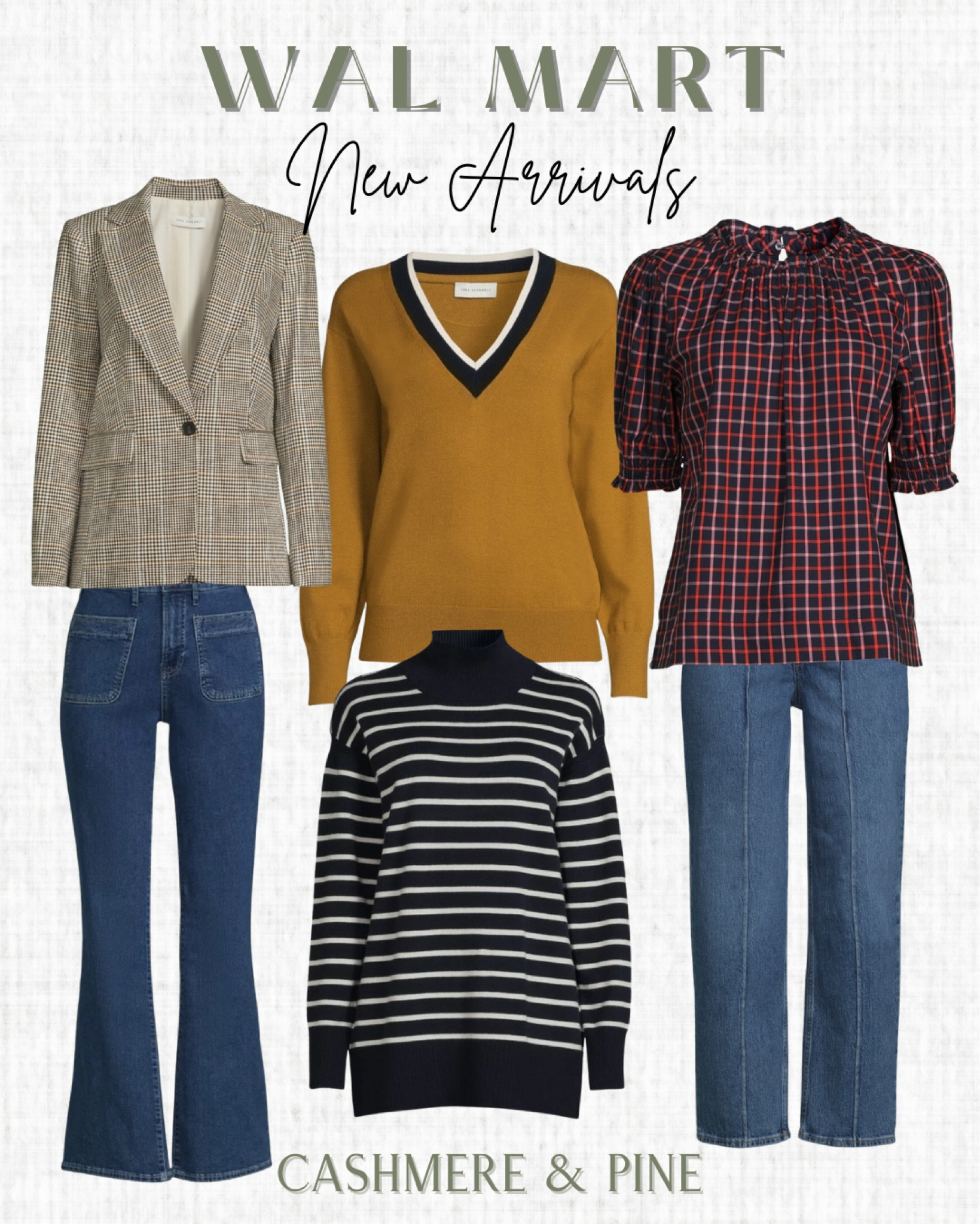 New fall fashion finds from Walmart

Plaid blazer, pullover v neck sweater, wide leg jeans, denim, turtleneck, short sleeve plaid top 

#LTKFind #LTKover40 #LTKstyletip