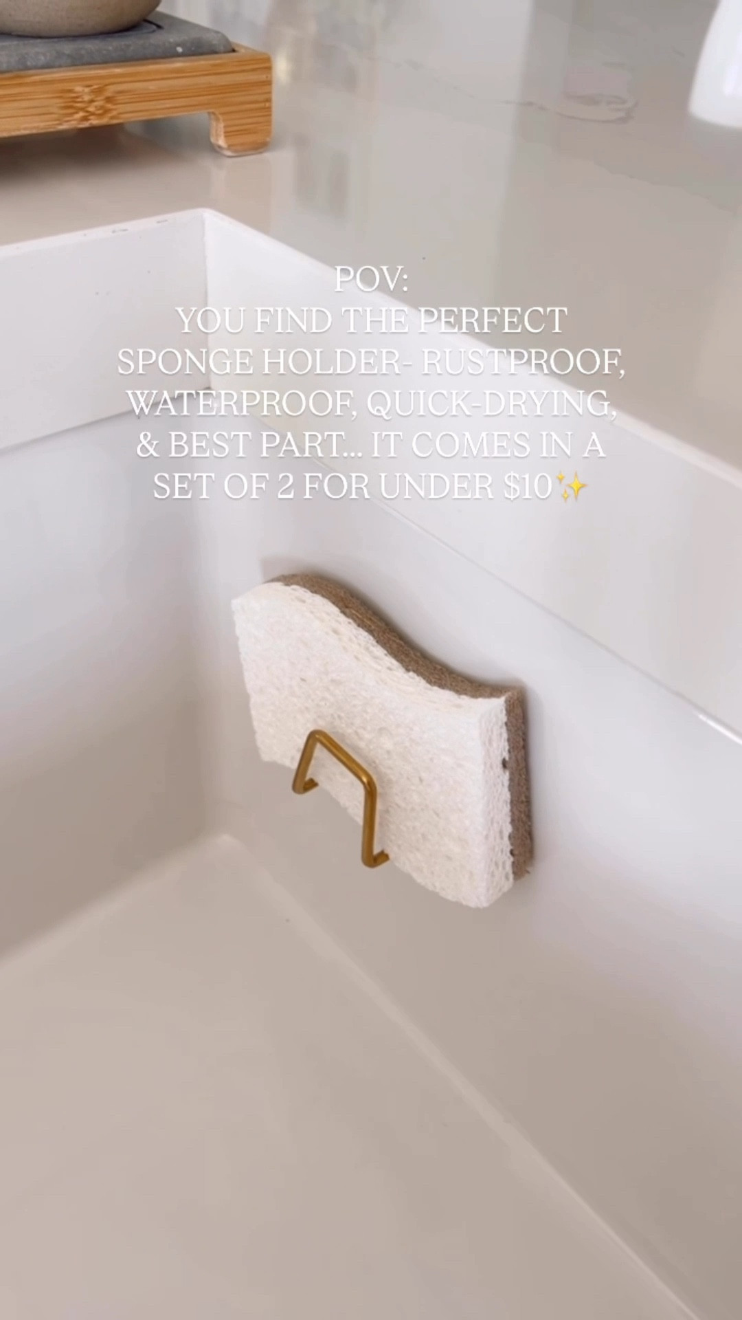 Amazon Kitchen Find✨ This gold sponge holder is not only aesthetic but it’s rust and waterproof, dries quickly, and best part— under $10’for a set of 2!!


#LTKHome #LTKSaleAlert #LTKFindsUnder50