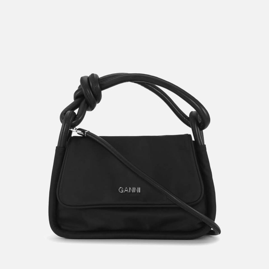 Ganni Knot Nylon Cross Body Bag | Coggles (Global)