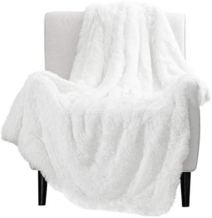Bedsure Super Soft Fuzzy Faux Fur Shaggy Blanket Throw Reversible Sherpa Fleece Shag Throw Blanke... | Amazon (US)