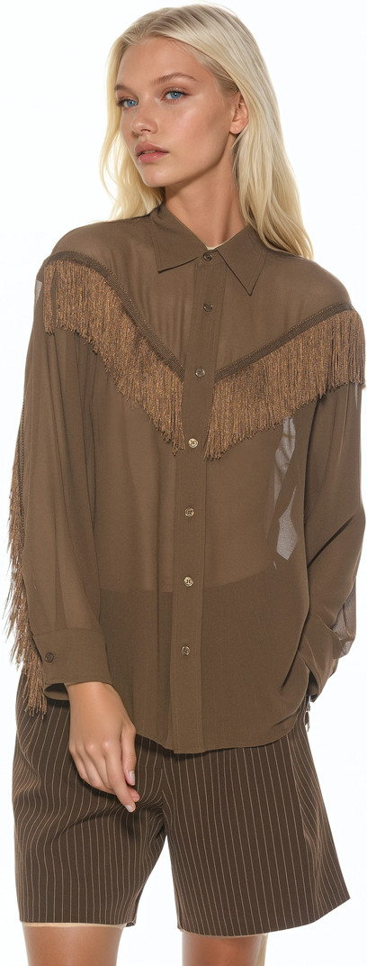 Alexia Admor Kairos Oversized Fringe Shirt | Nordstrom | Nordstrom