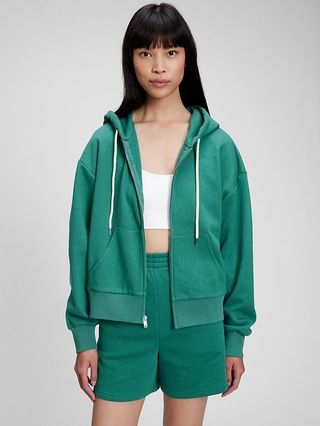 Vintage Soft Cropped Full-Zip Hoodie | Gap (US)